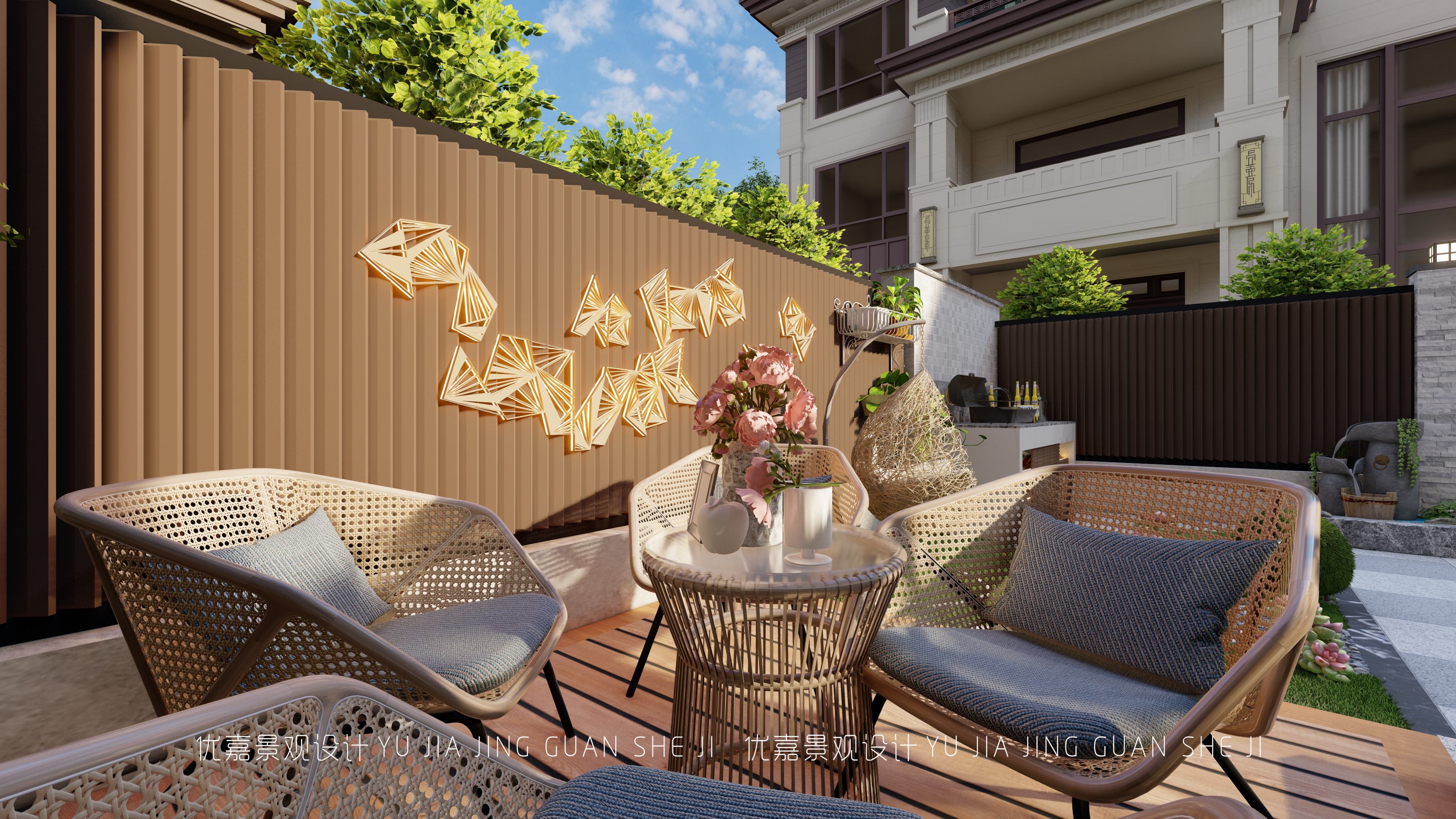 院子不用太大,家庭实用小院子