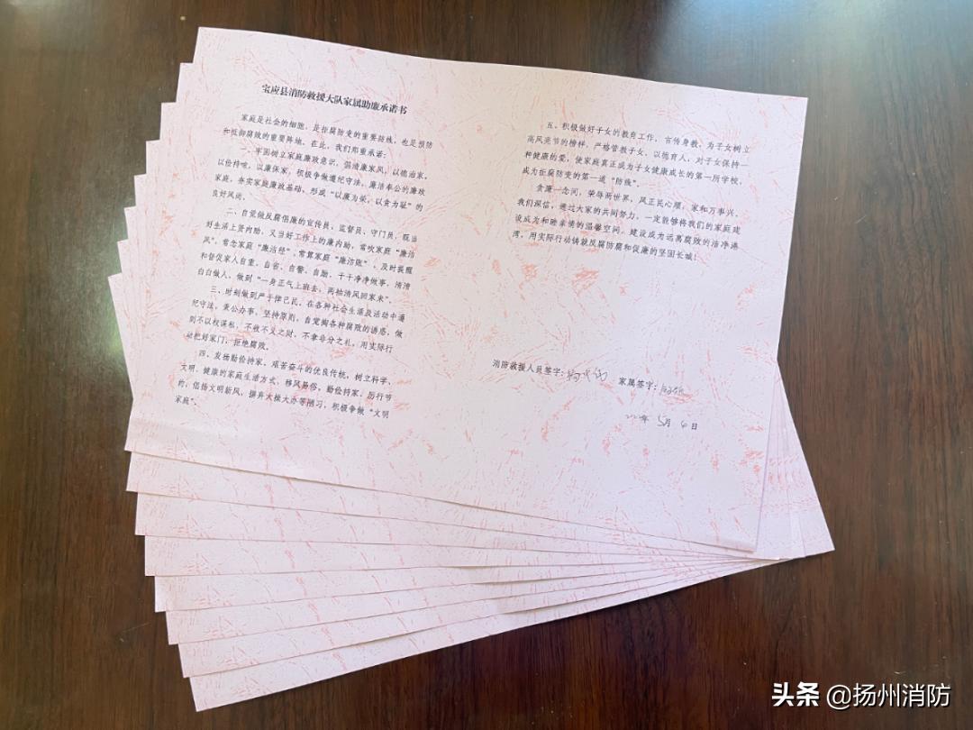 安全相“莲”，“宜”路清风，共筑幸福港湾——宝应县消防救援大队召开2022年家属助廉座谈会