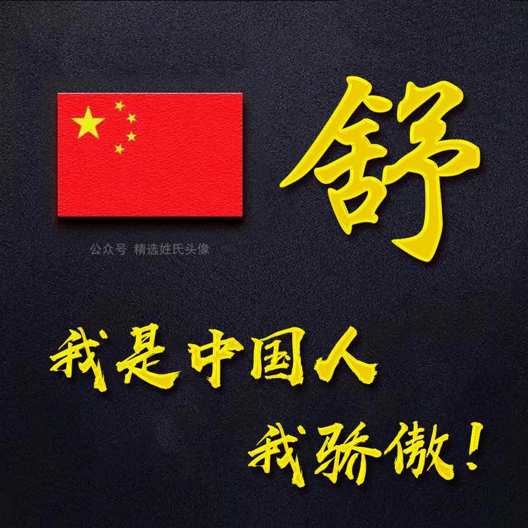 带有五星红旗的爱国头像,五星红旗加曹姓氏头像