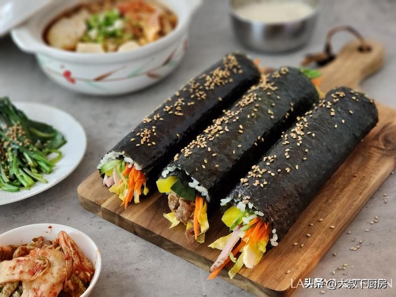 紫菜饭卷的做法家庭版,紫菜饭卷的做法和材料大全