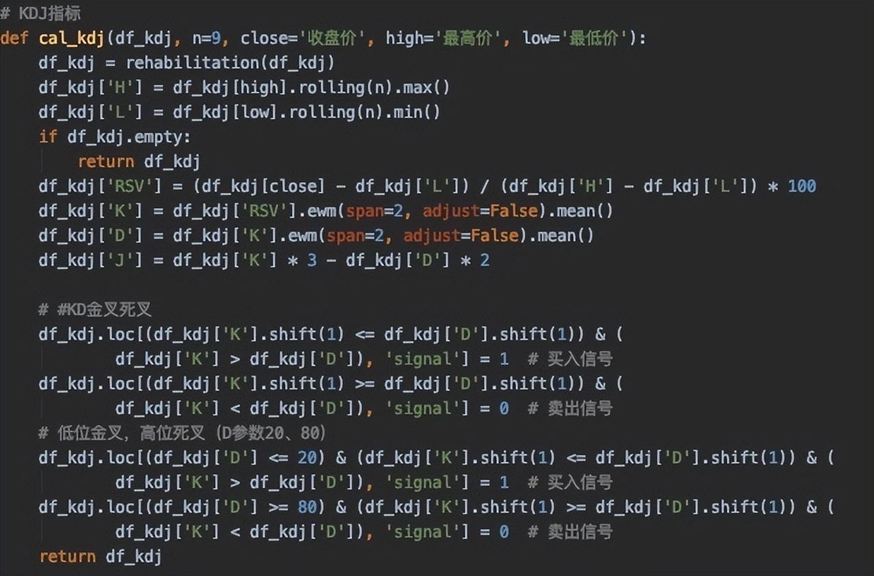 kdj金叉源码,如何用python绘制kdj指标