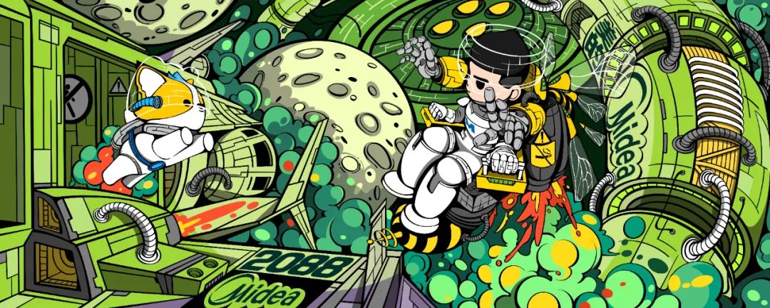 美的X站酷：共创潮流化IP形象M博，引领全球科技品牌营销*局破**