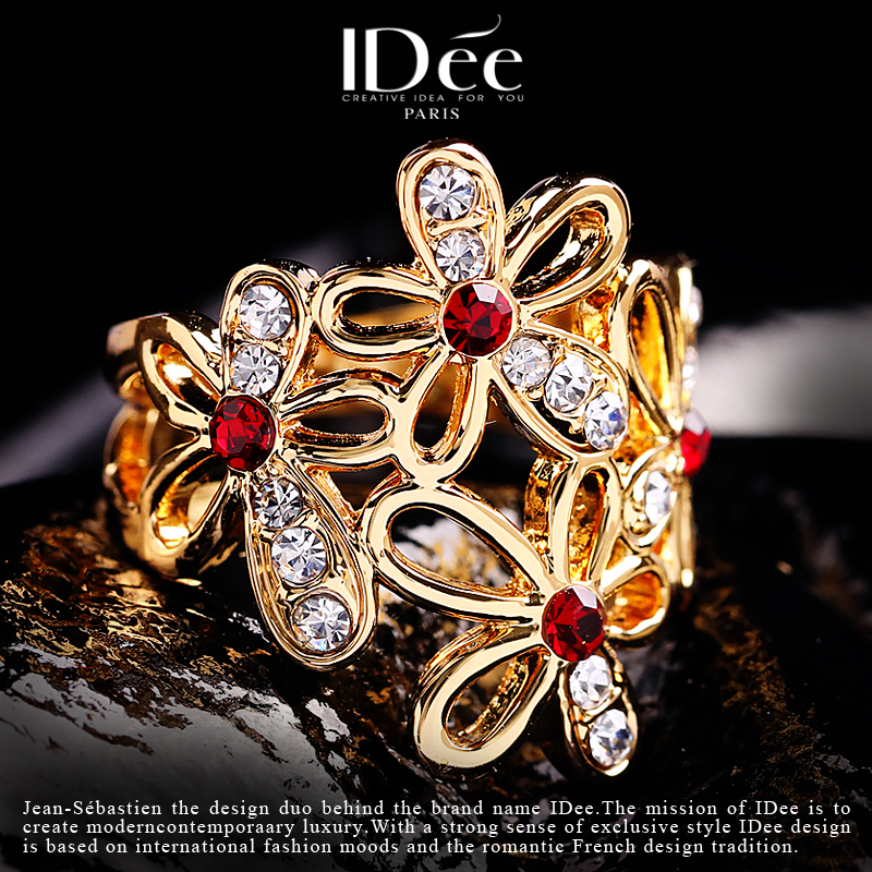 香奈儿法式复古蕾丝花朵戒指,法式复古蕾丝花朵戒指