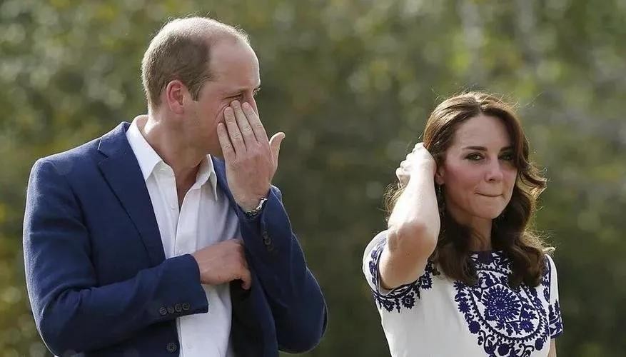 威廉和凯特在泰姬陵落泪视频,威廉怀念凯特年轻时