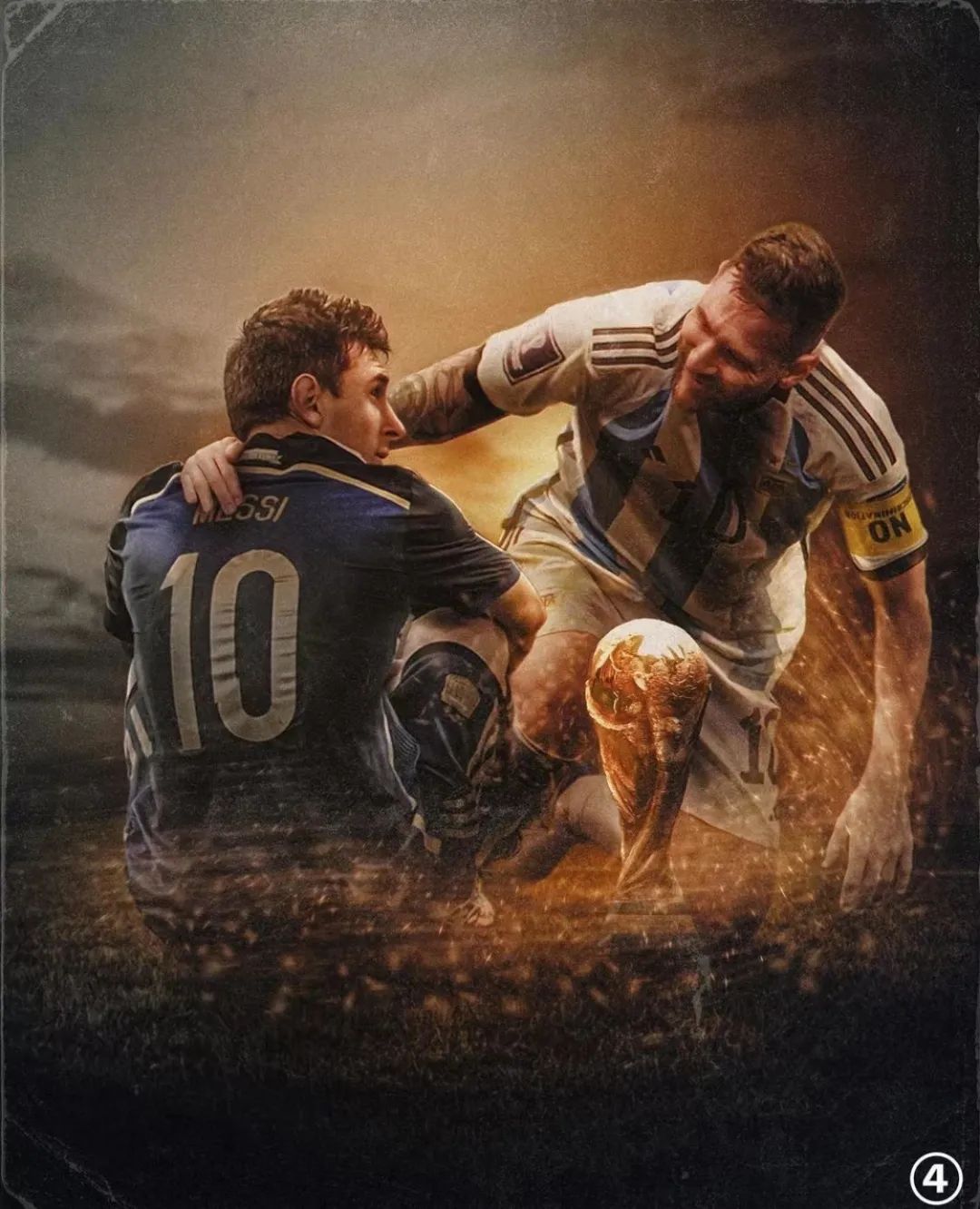 阿根廷夺冠梅西被抛起,阿根廷梅西夺冠感言