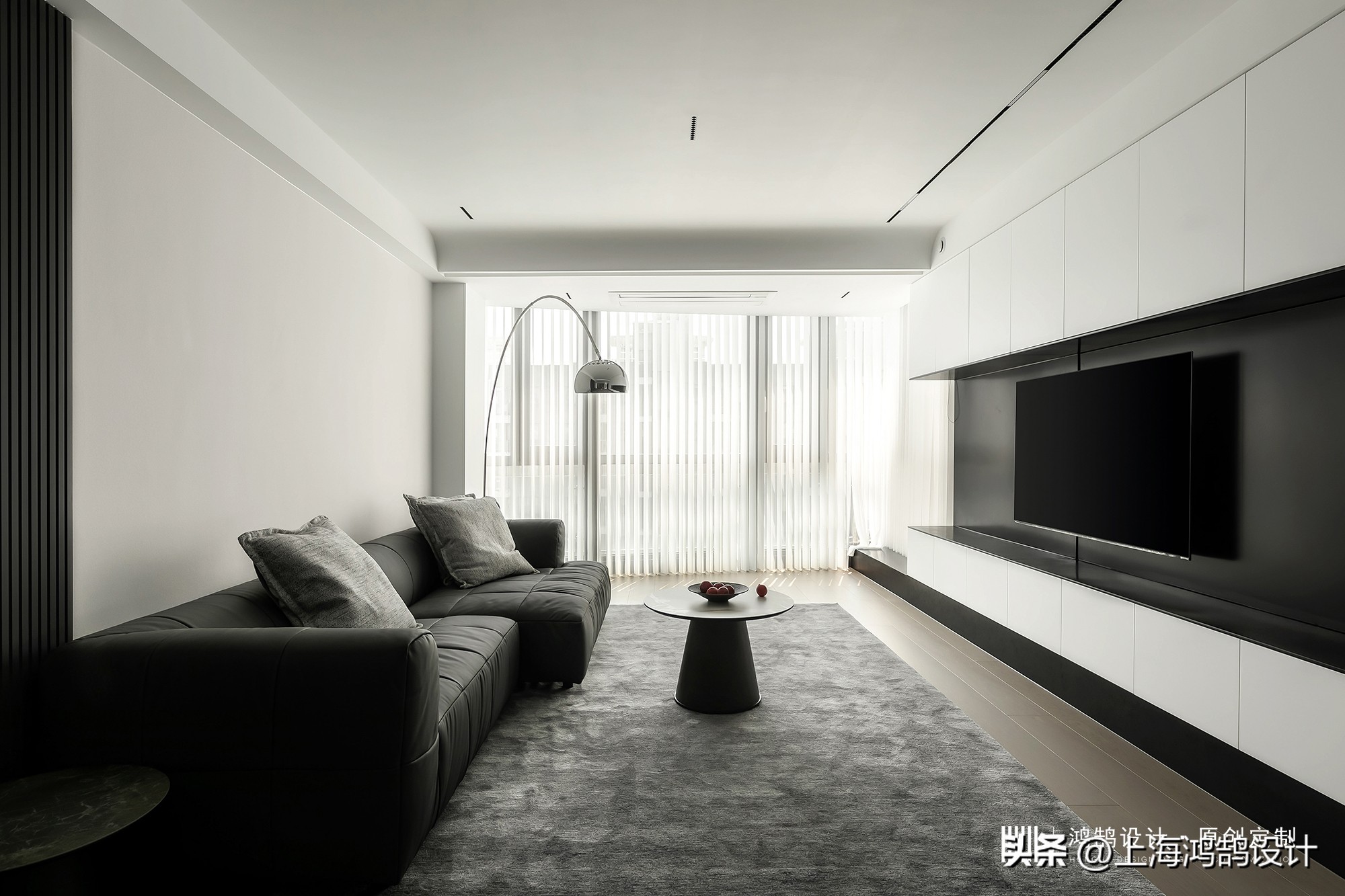 110平现代简约风格黑白灰,100平禁欲风格装修