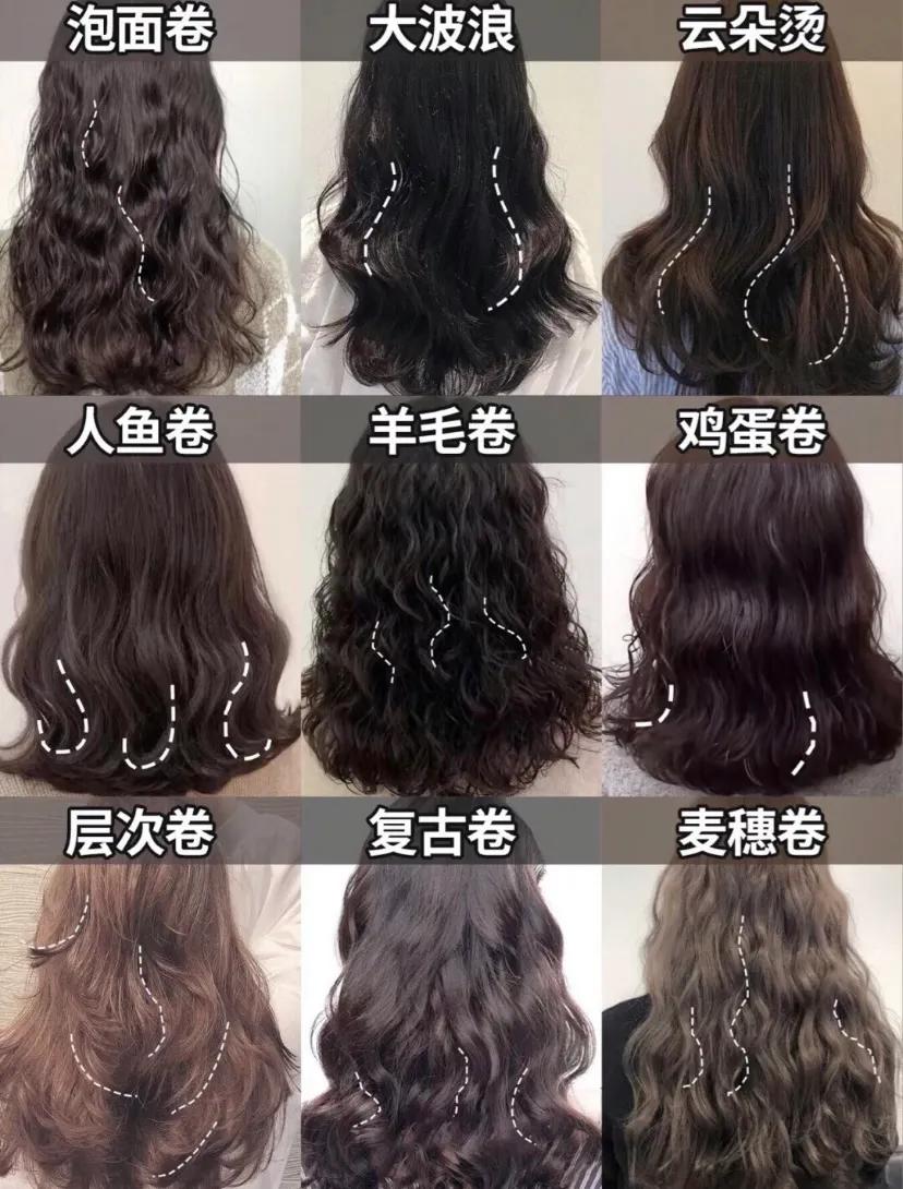 2022女生最火烫发图片,2022年烫发发型图片