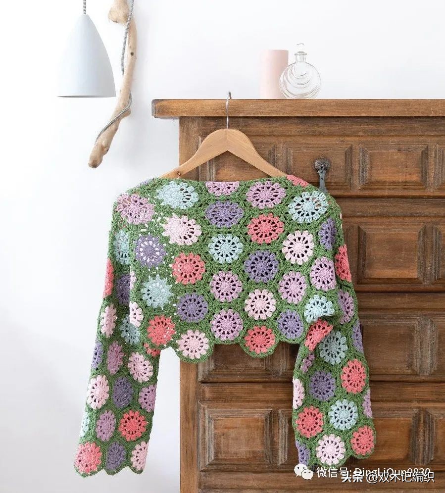 钩编简单六边形图解,钩编花样图案大全