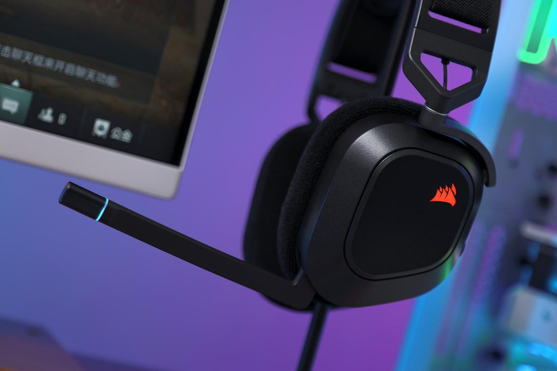 电竞游戏耳机可调节,海盗船耳机hs80max闷耳朵吗