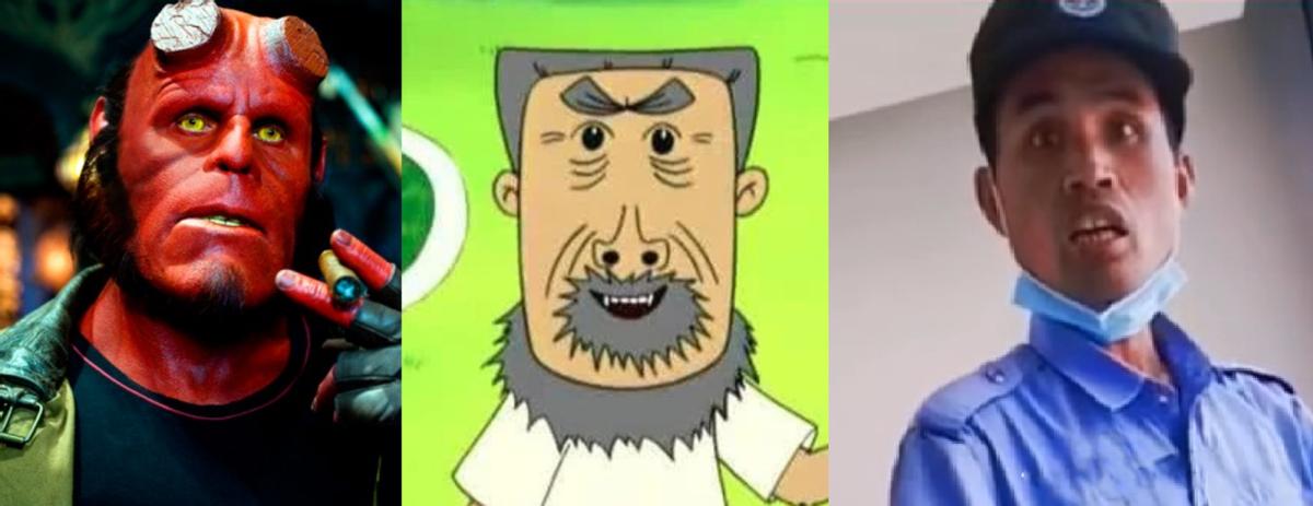 国字形脸的猴子,国字脸和络腮胡的猴子