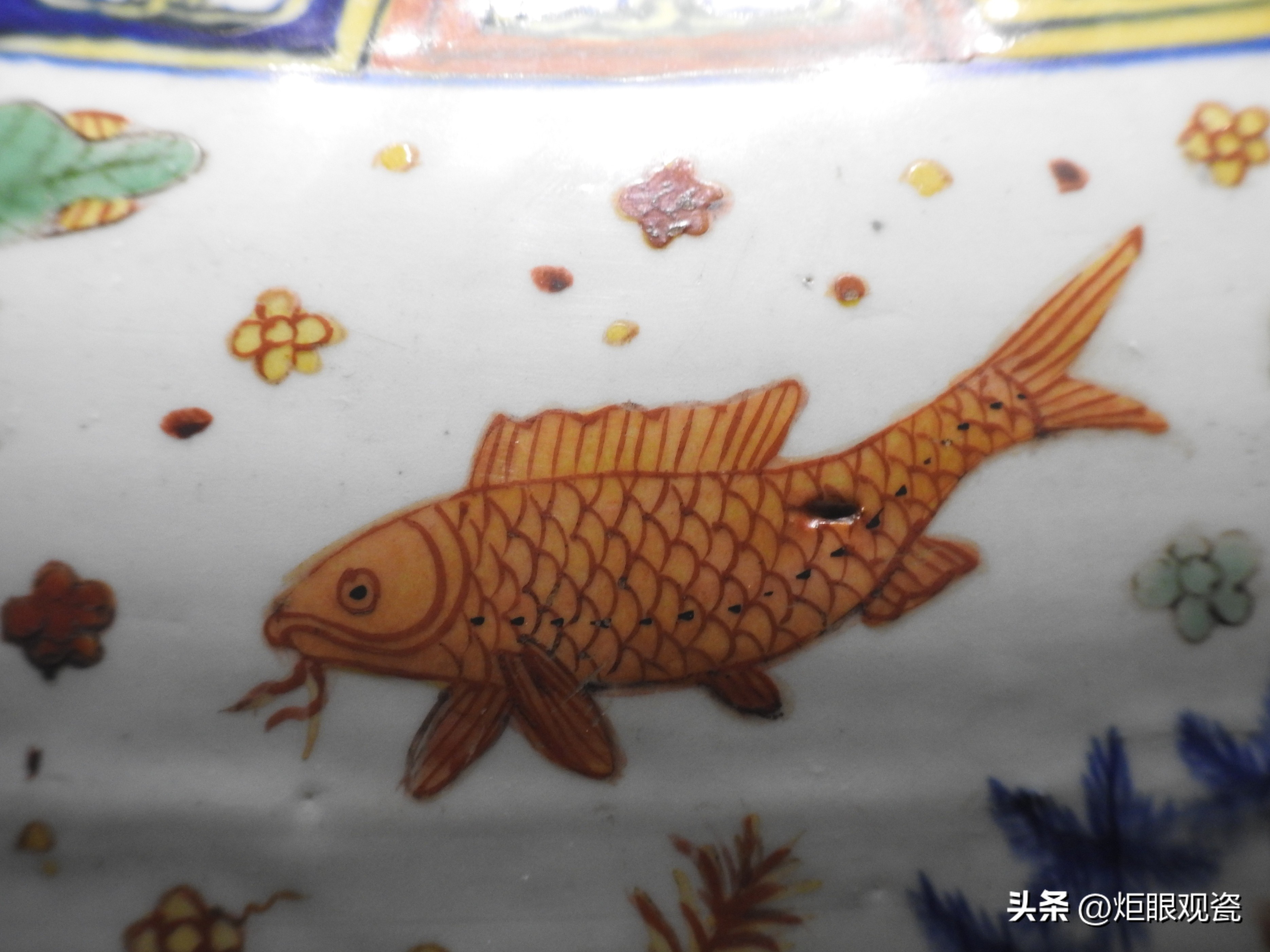 鱼乐其中——细观嘉靖五彩鱼藻纹罐的黄上红、翡翠绿、回石青