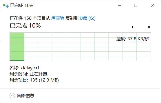U盘变得很慢，格式化一下挽救回来了