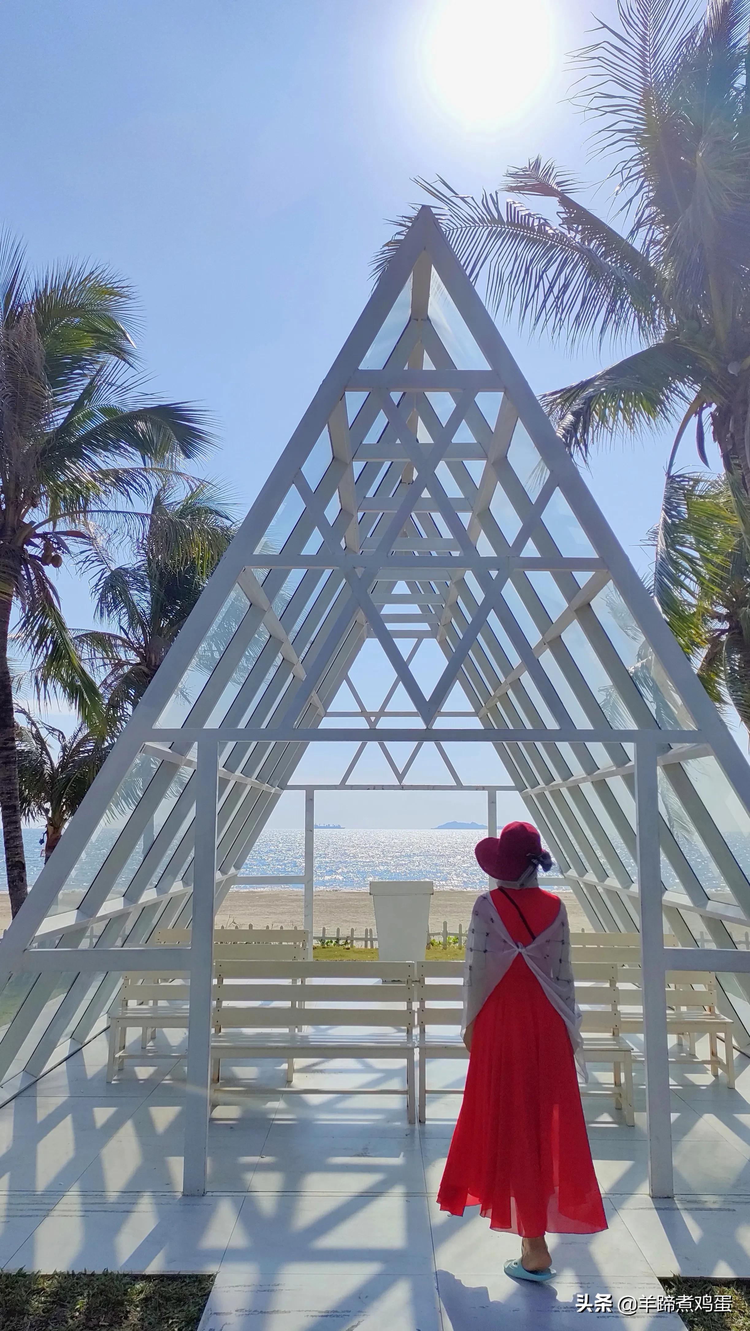 三亚椰梦长廊日落绝美,三亚湾椰梦长廊看夕阳最佳观赏点