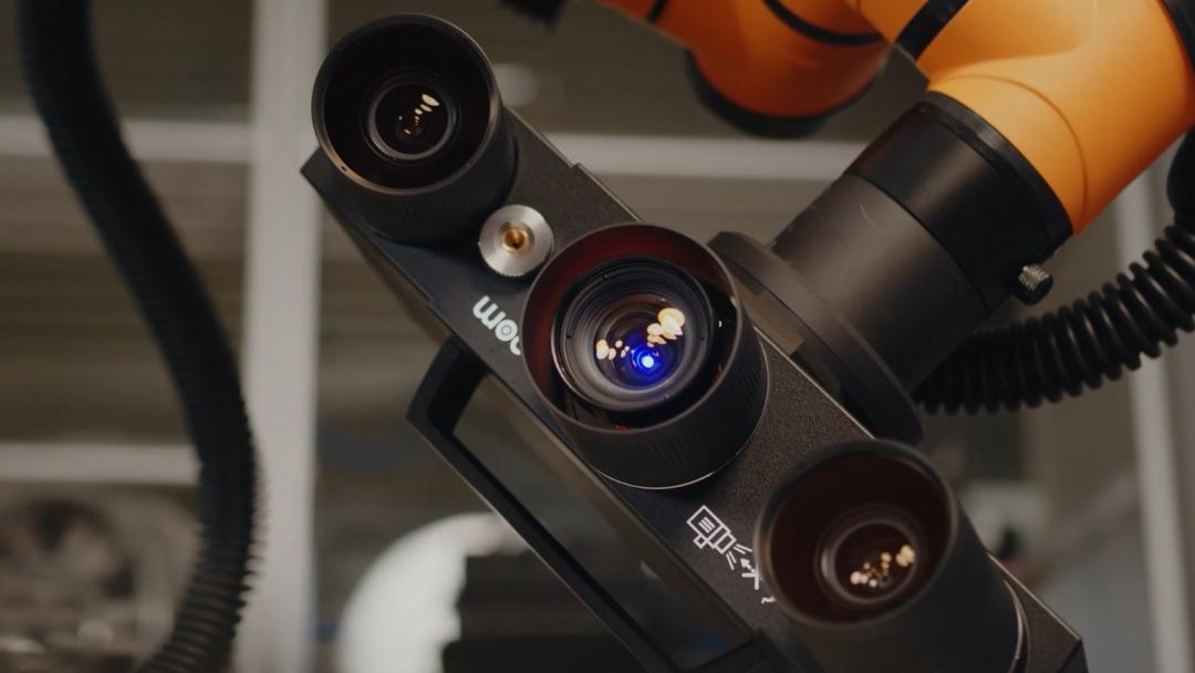 蔡司三维扫描仪扫描头骨,蔡司gom三维扫描仪