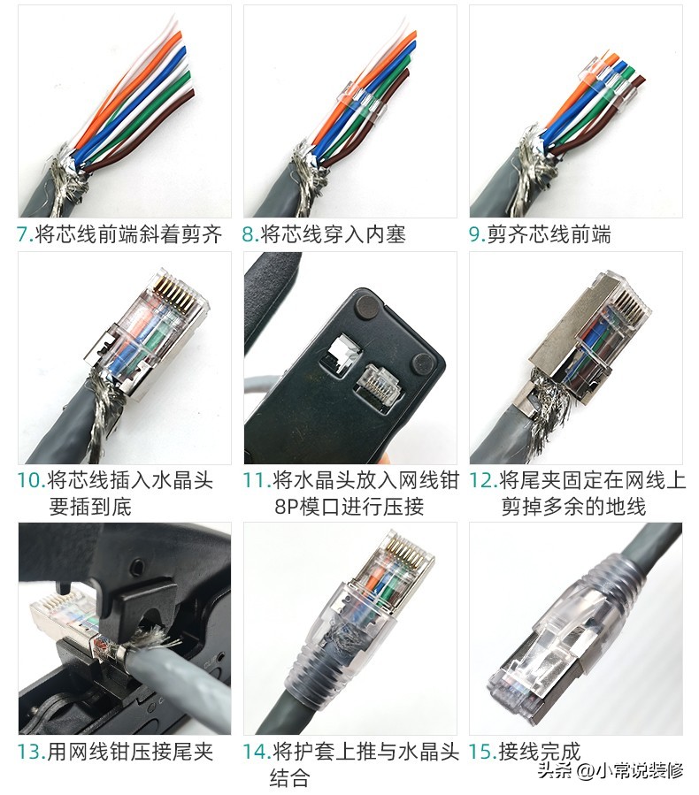 快速接网线水晶头,自己接网线水晶头需要什么工具