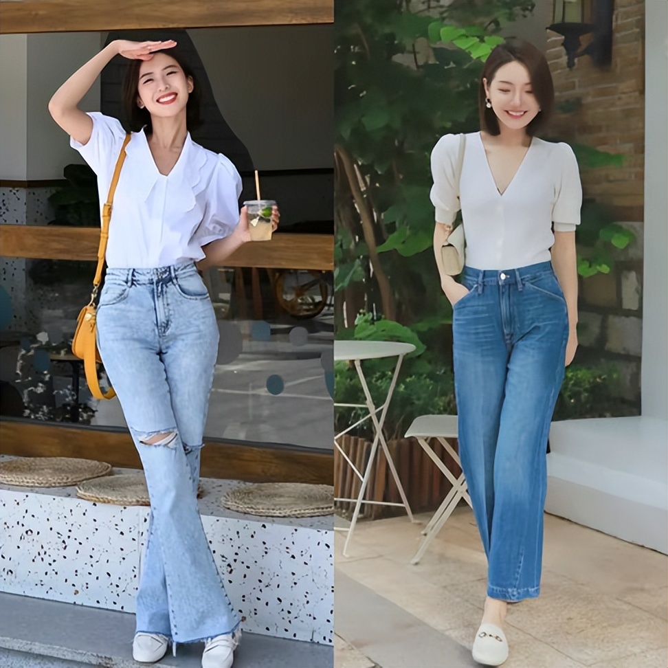 t恤穿搭小心机就是显高显瘦减龄,秋季显瘦内搭t恤