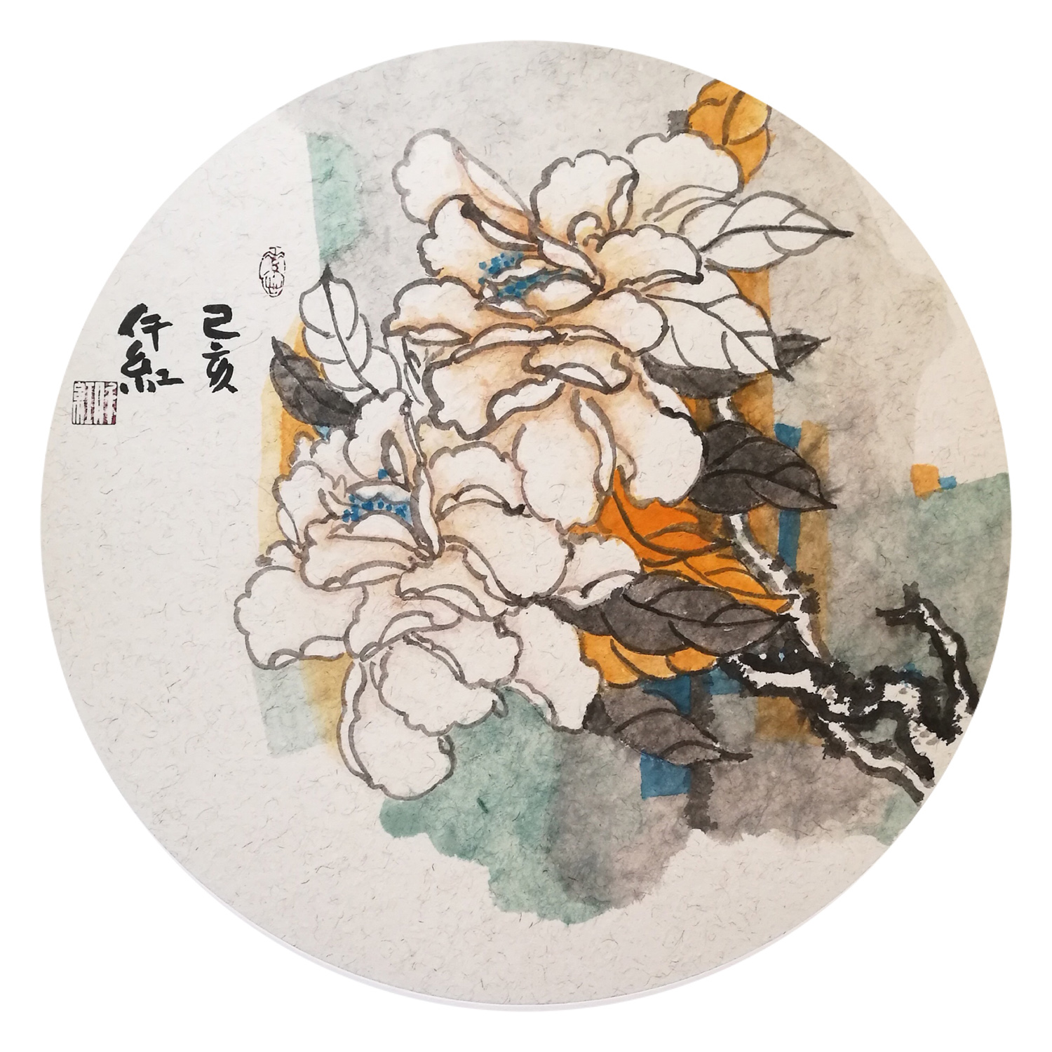 福虎迎春儿童画作品说明,福虎迎春吉祥如意