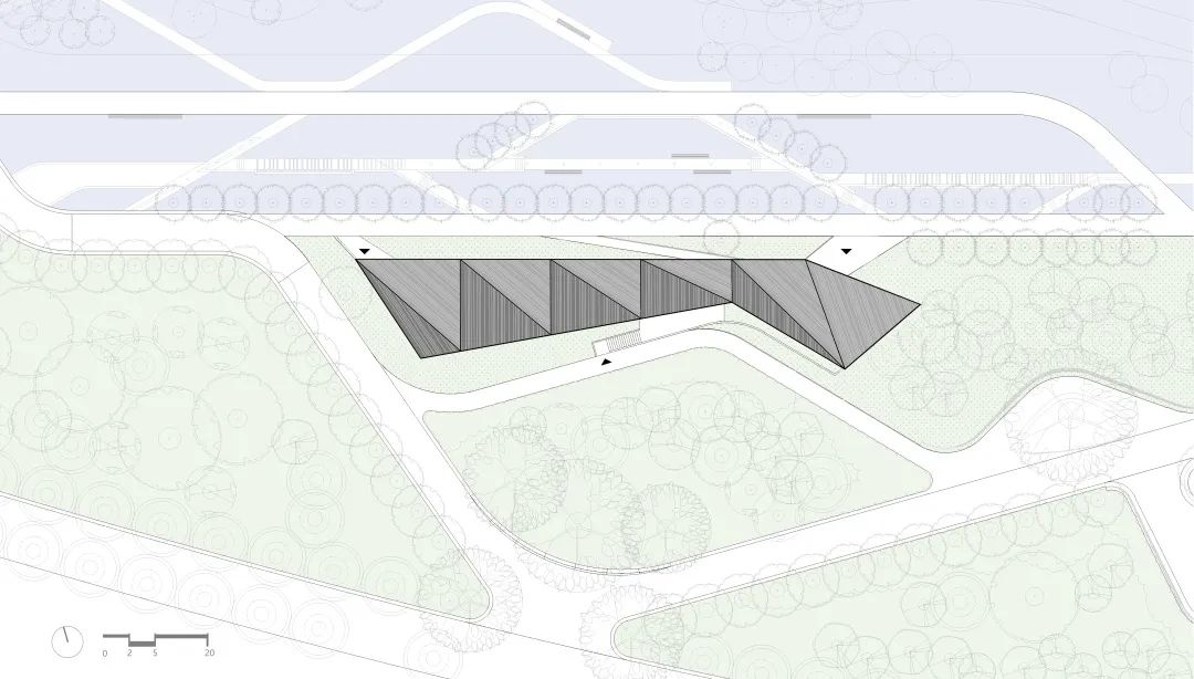 前海君子轩一个四面环绿，拥抱自然的小型公共活动中心
