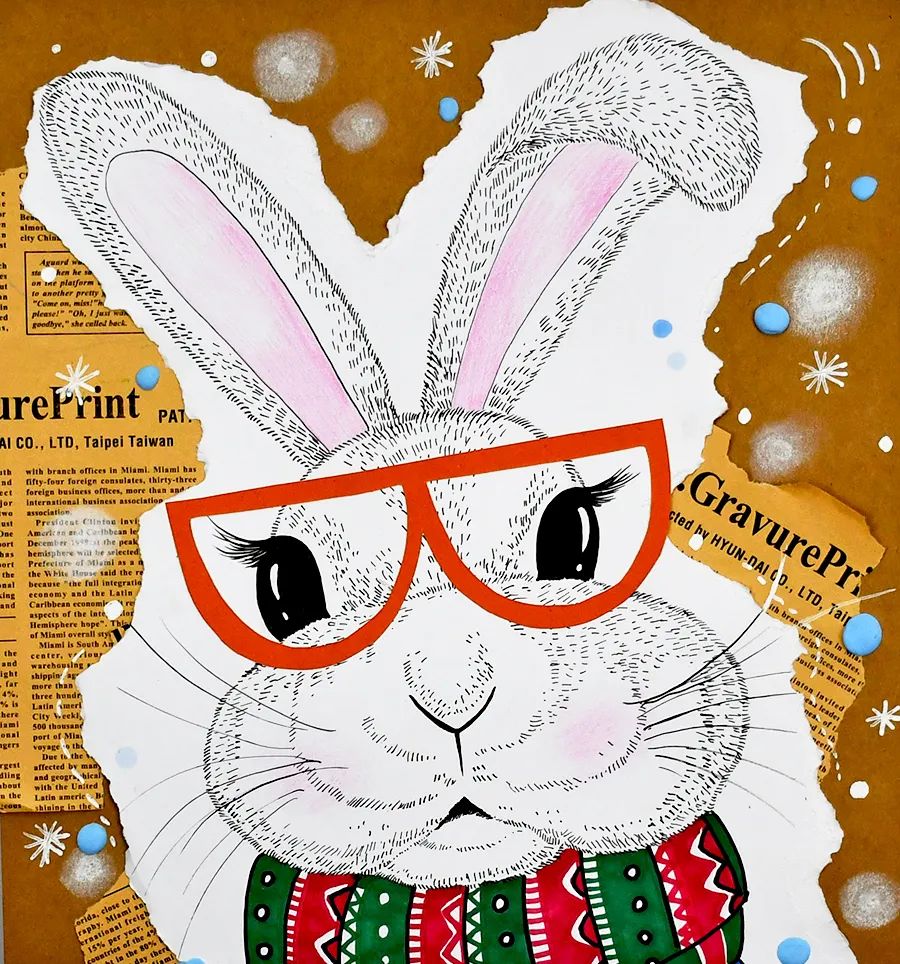 小兔子怎么画简单又可爱儿童画,兔年可爱儿童画小兔子提灯笼