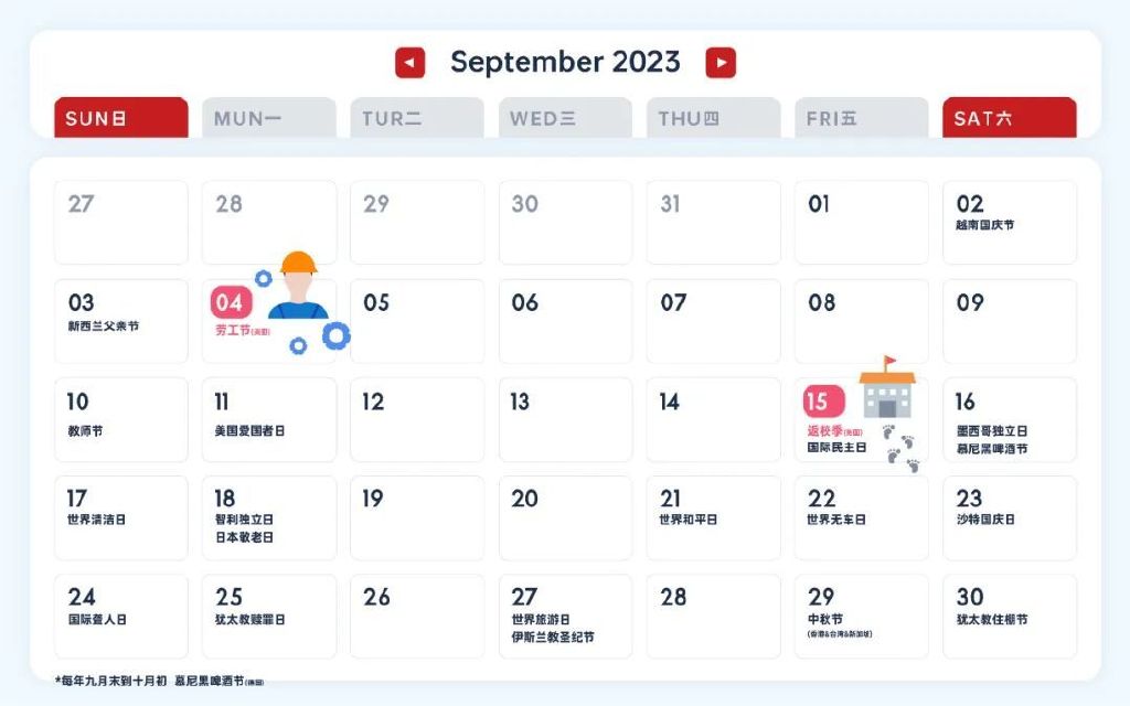 跨境电商重点营销节日盘点及思路,2022年跨境电商最全营销日历