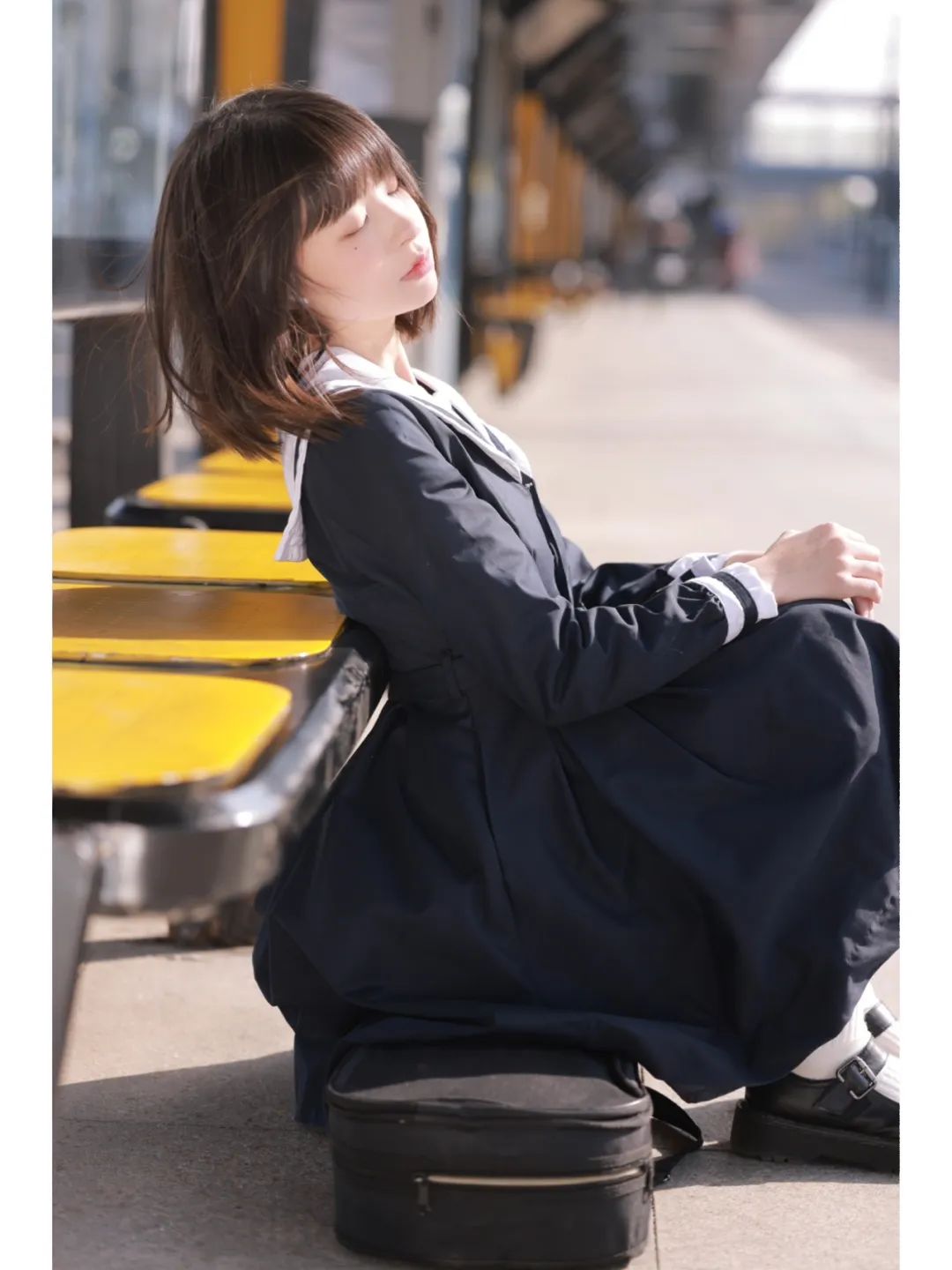 穿jk制服的萌妹子图片,日系jk制服