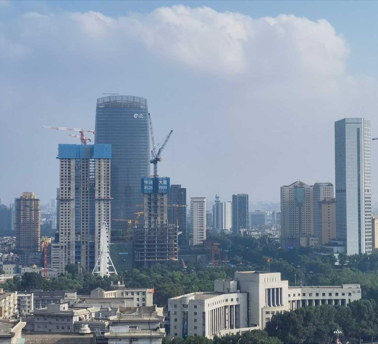 华润建的双子塔,华润中原超级总部基地超高层