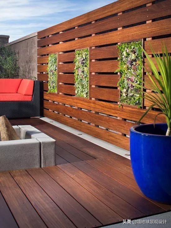 60平方别墅庭院效果图大全,60款优秀的别墅庭院创意背景景墙