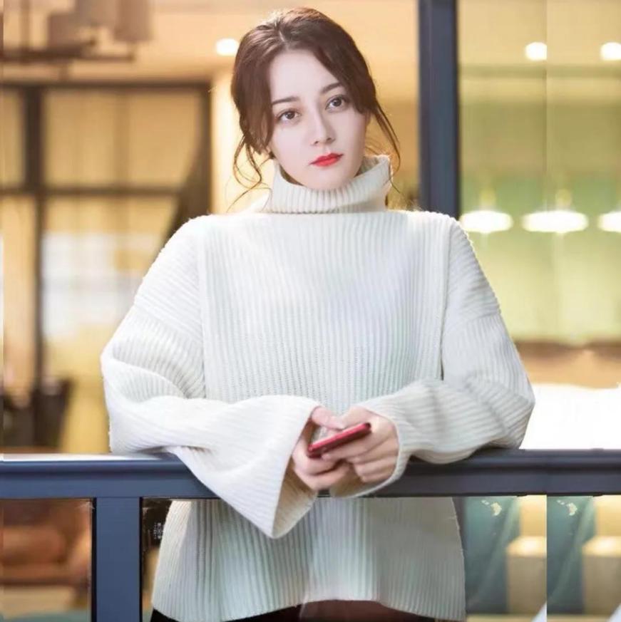 各种简单毛衣的织法,高领毛衣怎么穿才好看