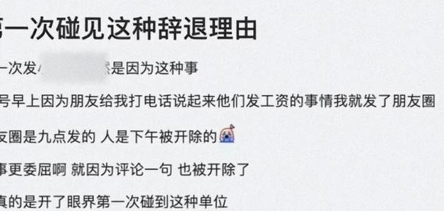 女子发信息羡慕工资按时发被开除,女子羡慕别人按时发工资被开除
