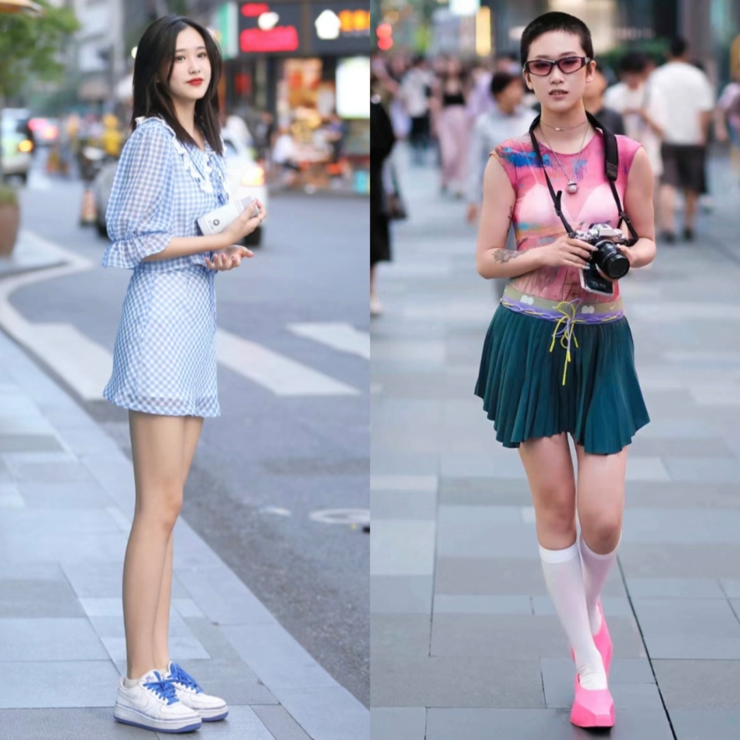 被成都街拍的穿着惊艳到了,被成都街拍惊艳了满大街