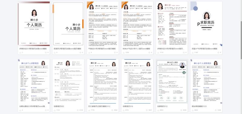 怎么从网站上下载简历模板,如何利用简历模板制作简历电子版