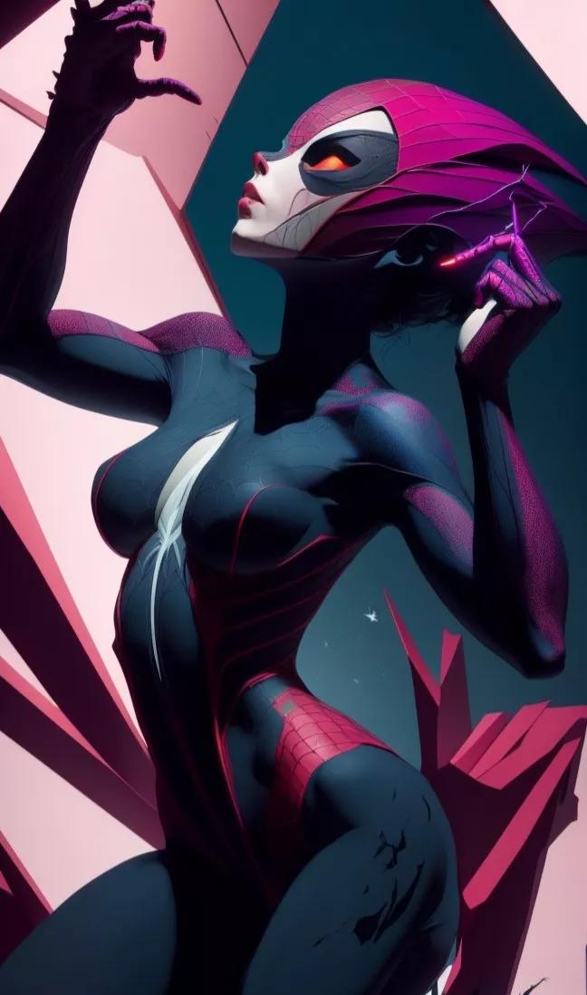 ai绘画日记,二次元动漫美图壁纸蜘蛛侠