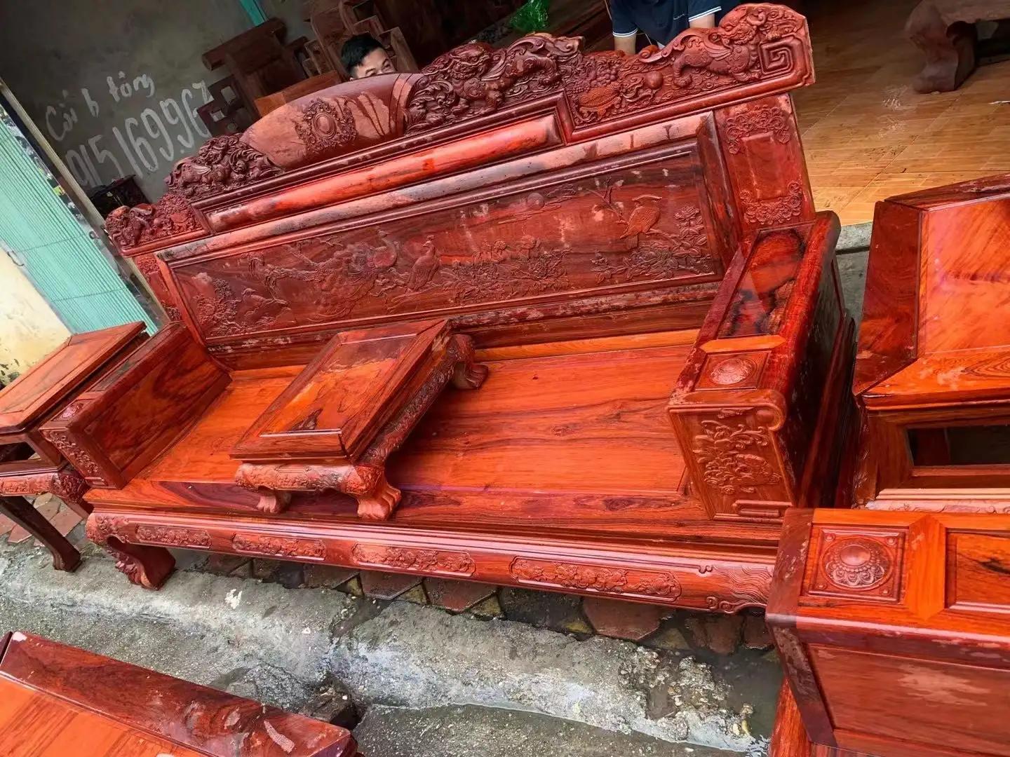 缅甸花梨黑红老料六件套,缅甸花梨黑红老料沙发价格