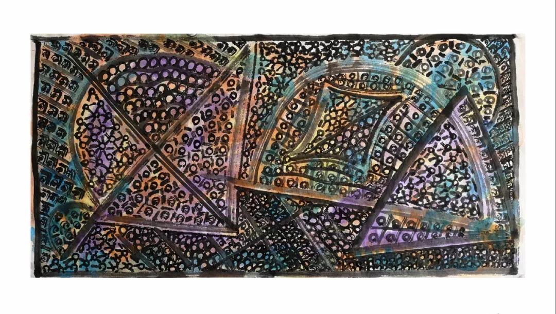 灵性禅意画作品,自我抚慰心灵的绘画