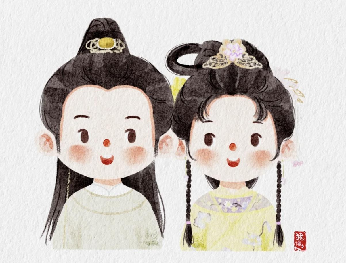 影视剧中的插画,影视剧里的人物插画