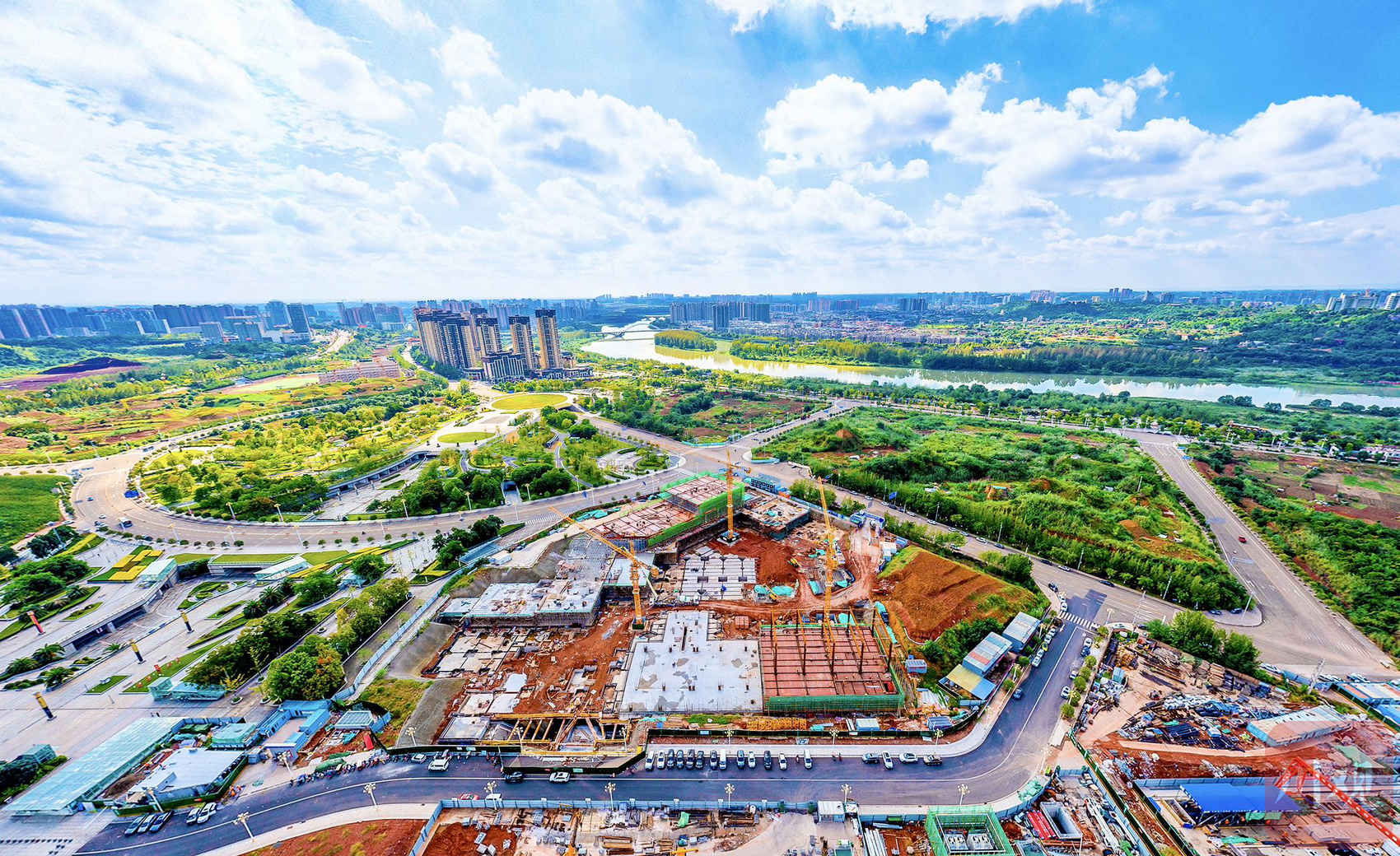 图集｜成渝高铁资阳北综合客运枢纽站最新进展