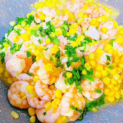 清炒玉米虾仁家常做法,清炒速冻玉米粒