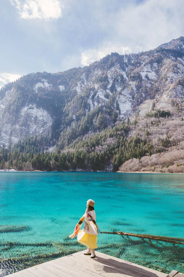 冬日九寨童话世界,九寨沟翠海蓝冰