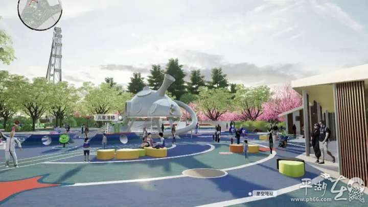 嘉兴市平湖市东方公园规划图,动静皆宜天地宽