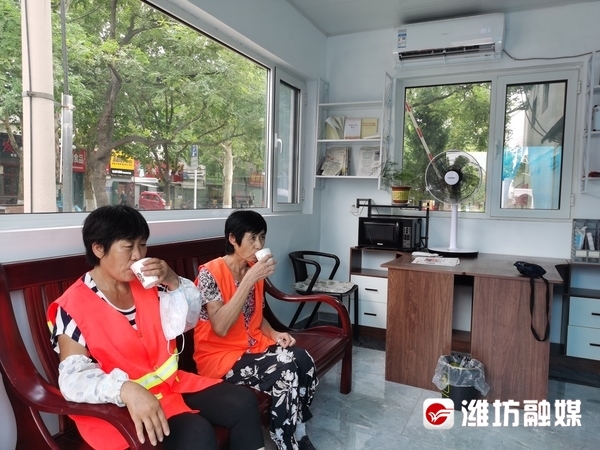 环卫局打造环卫驿站,环卫服务群众热情周到