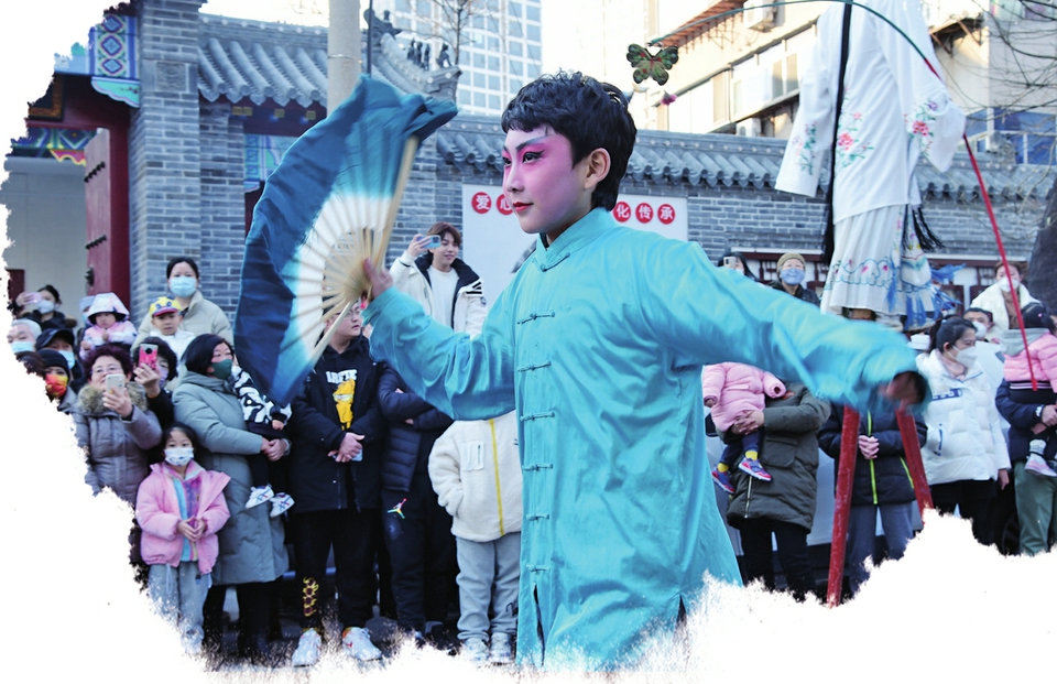 非遗表演高跷,非遗高跷表演