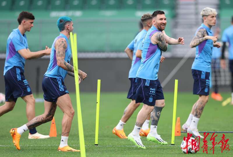 梅西亮相新工体,梅西新工体进球时现场