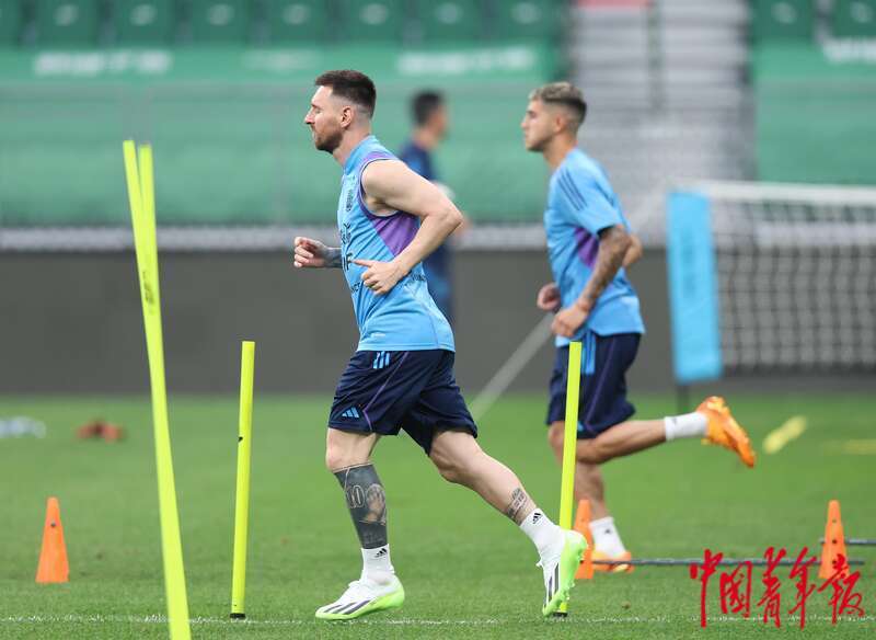 梅西亮相新工体,梅西新工体进球时现场